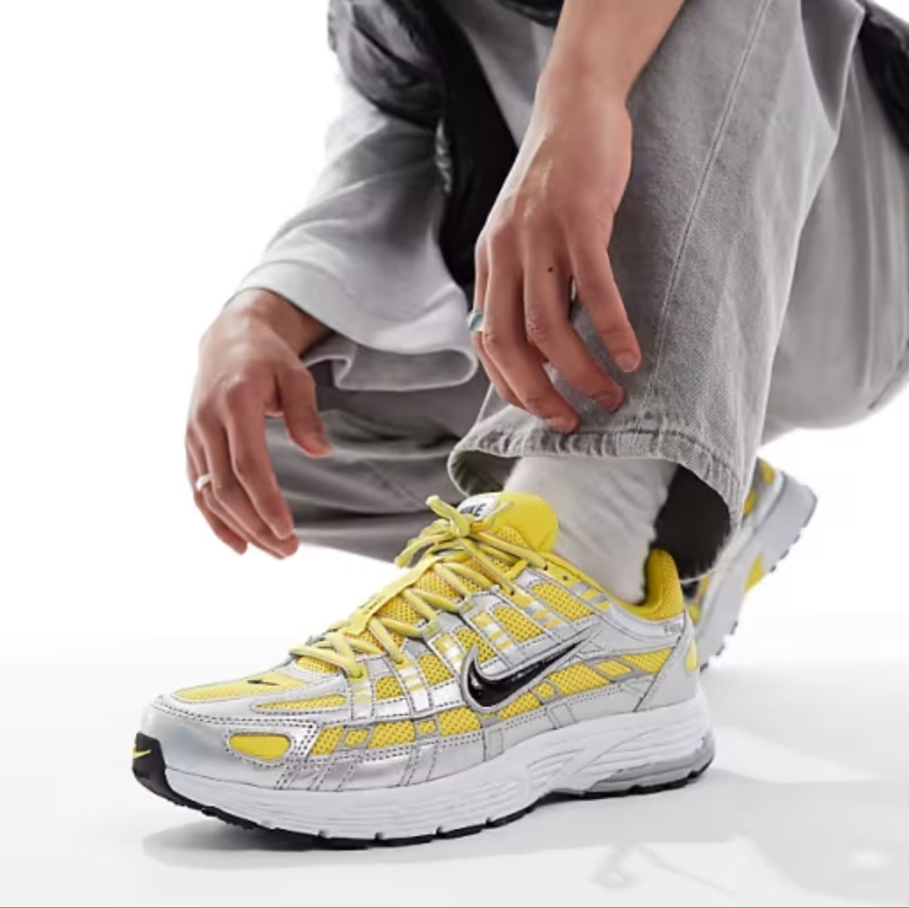 Nike P-6000 Sneakers - Yellow and Gray